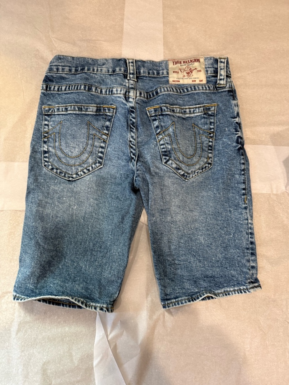 True Religion Ricky Light Blue Denim Shorts